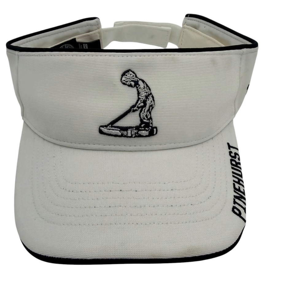 47 Brand Pinehurst Golf Resort Putter Boy Visor White Black Adjustable